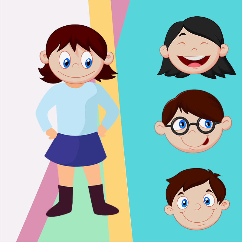 2D Kids Emoticons