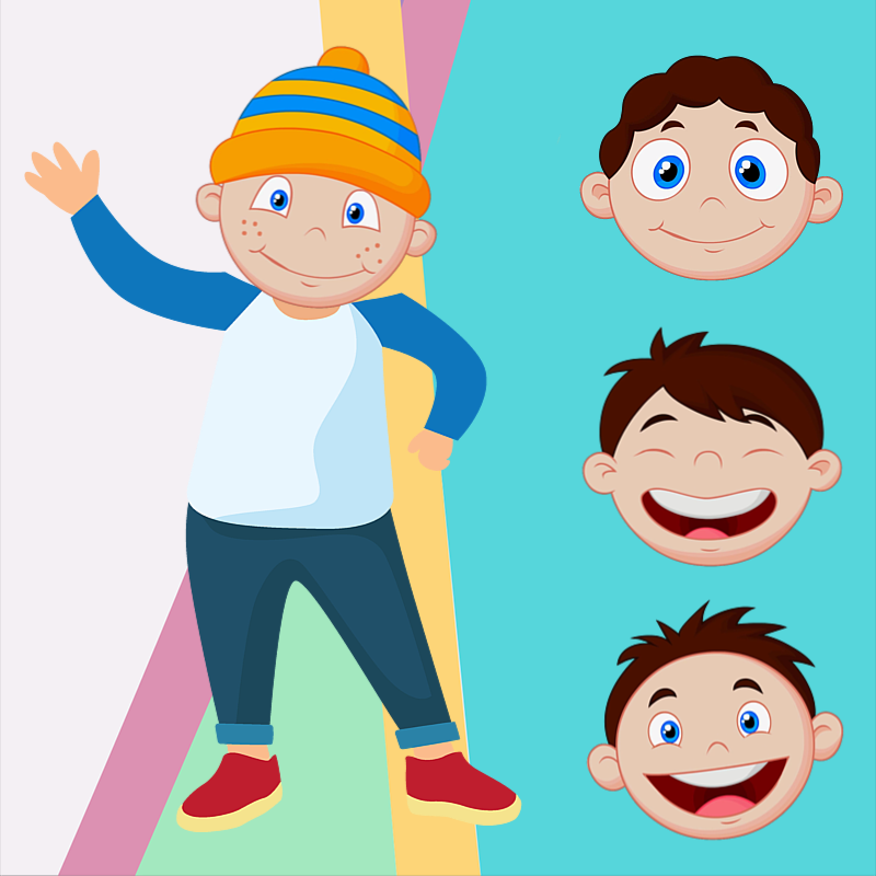 2D Kids Emoticons