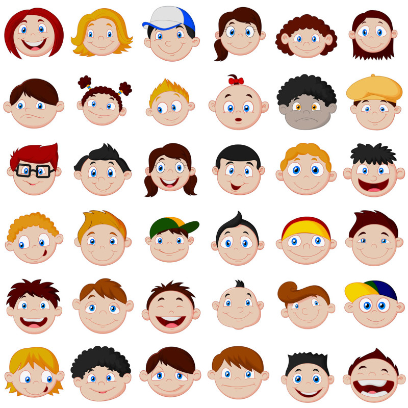 2D Kids Emoticons
