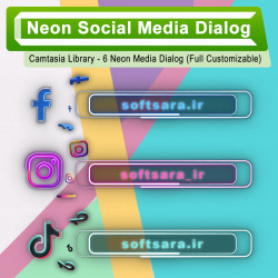 Neon Social Media Dialog