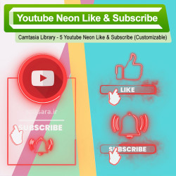 Youtube Neon Like & Subscribe