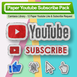 Paper Youtube Subscribe Pack