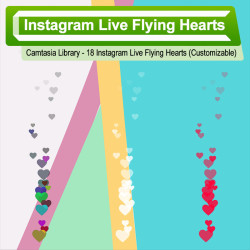 Instagram Live Flying Hearts