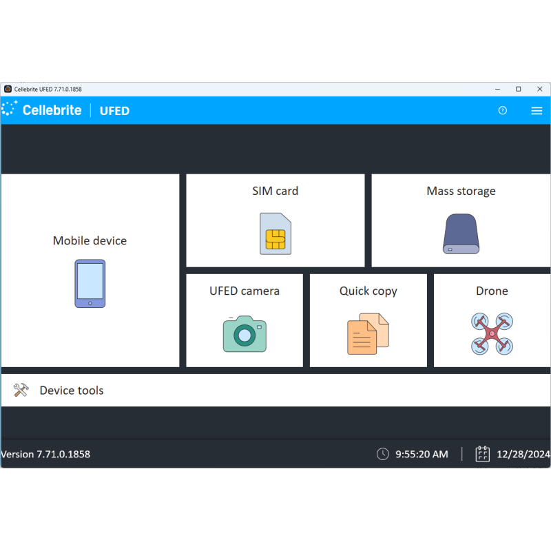 نرم افزار Cellebrite UFED نسخه 7.71.0.1858